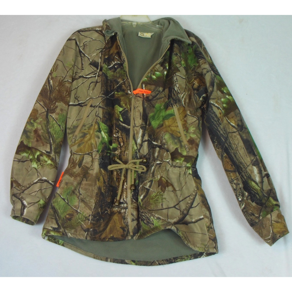 She‎ Safari Polartec Realtree Camouflage Fleece Lined Hunting Coat Women’s Small
